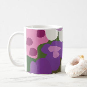 Colorful Spiderwort Flowers Floral Coffee Mug