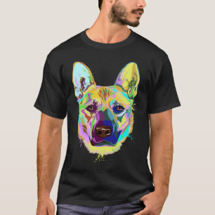 Colorful Splash Carolina Dog T-Shirt