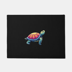 Colorful Splash Eastern Box Turtle (1) Doormat