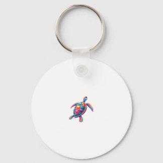 Colorful Splash Eastern Box Turtle (2) Key Ring