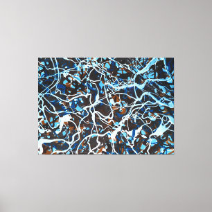 COLORFUL SPLATTER LXXIII - Action painting - Canvas Print