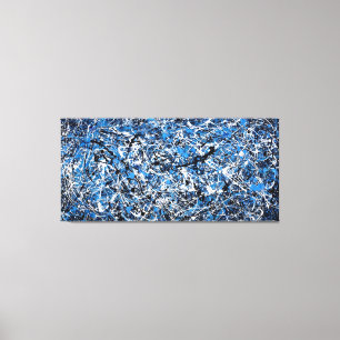 COLORFUL SPLATTER VII - Action painting -Abstract- Canvas Print