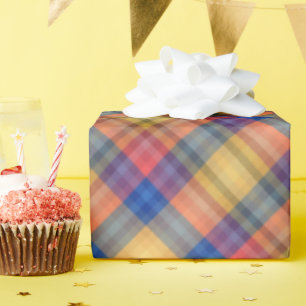 Colorful Spring And Summer Fashion Show Stripes Wrapping Paper