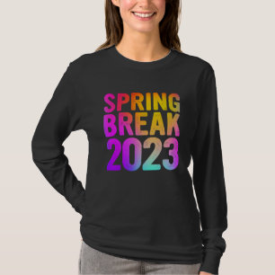 Colorful Spring Break 2023 Style Matching Group T-Shirt