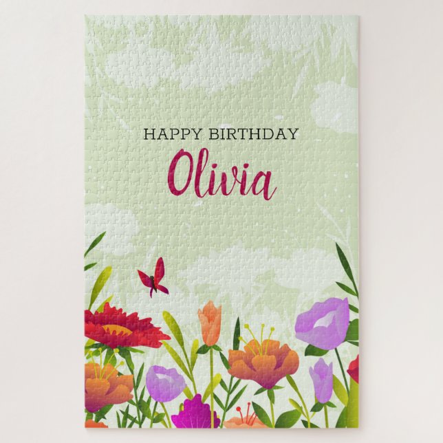 Colorful Spring Flowers Jigsaw Puzzle (Vertical)