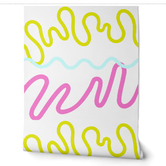 Colorful Squiggly Lines Wallpaper