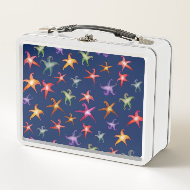 Colorful Starfishes, Sea stars  Lunchbox (Front)