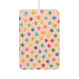 Colorful stars air freshener. car air freshener