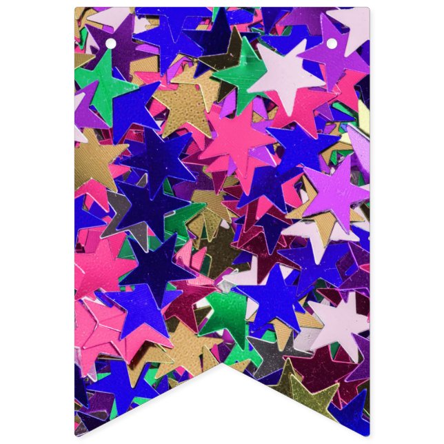 Colorful Stars Bunting (First Flag)