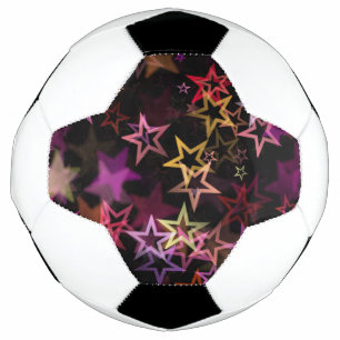Colorful Stars Dance Whimsically Football