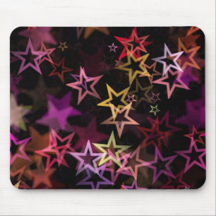 Colorful Stars Dance Whimsically  Mouse Mat