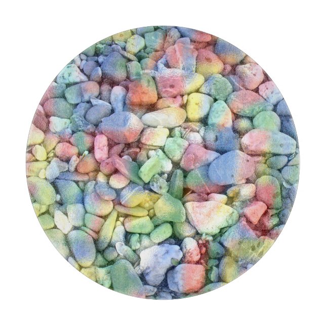 Colorful Stones Cutting Board (Front)