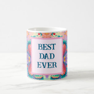 Colorful strawberry with Best Dad Ever Coffee Mug