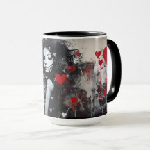 Colorful Street Art Mug - Urban Heartbeat