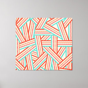 Colorful Striped Abstract Pattern Canvas Print