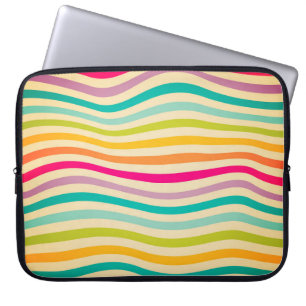 Colorful Striped Seamless Pattern. illustration. b Laptop Sleeve