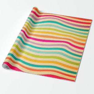 Colorful Striped Seamless Pattern. illustration. b Wrapping Paper