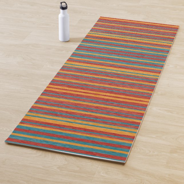 Colorful Stripes B Yoga Mat (In Situ)