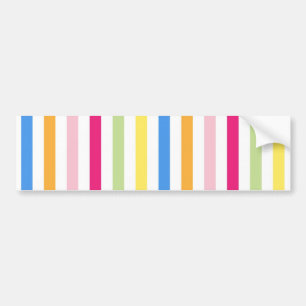Colorful Stripes Bumper Sticker