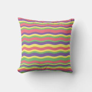 Colorful stripes design cushion
