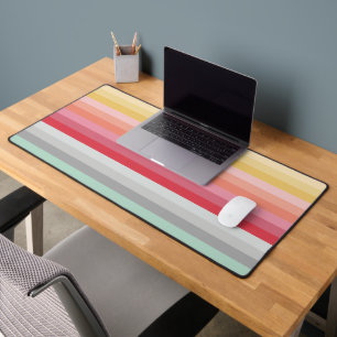 Colorful Stripes Desk Mat