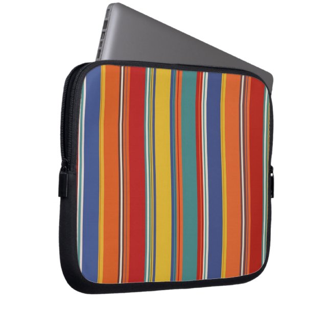 Colorful Stripes  Laptop Sleeve (Front Right)