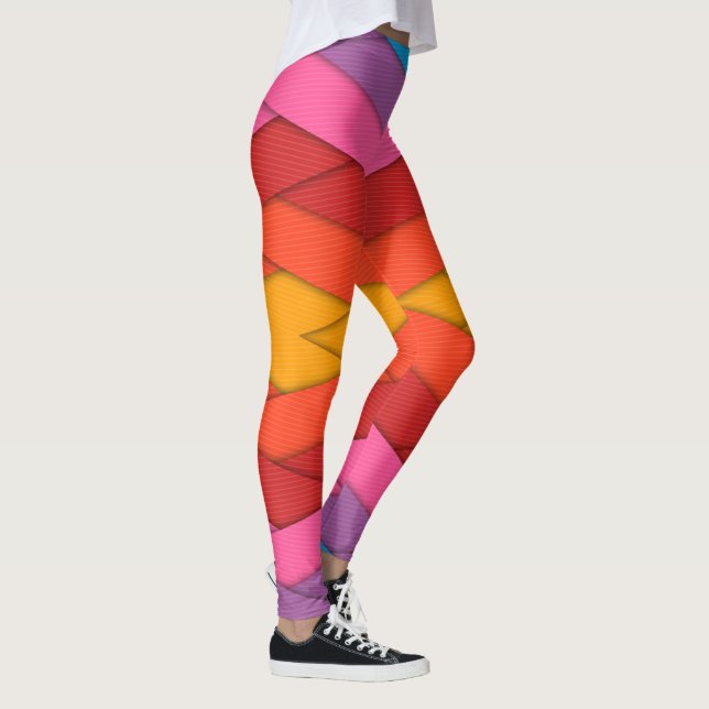 Colorful Stripes Leggings (Right)