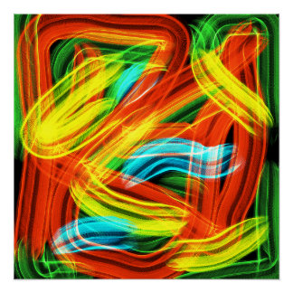 Colorful stripes poster