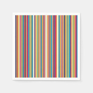Colorful Stripes Pretty Napkin