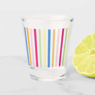 Colorful Stripes Shot Glass
