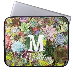 Colorful Succulents Laptop Sleeve