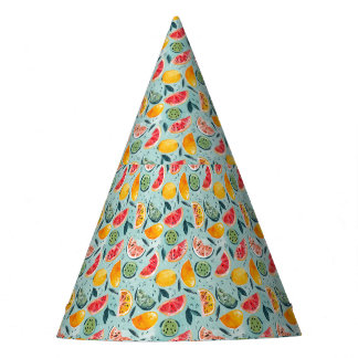 Colorful Summer Fruits Party Hat