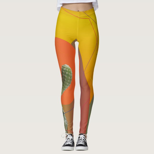 Colorful Summer mood custom  Leggings (Front)