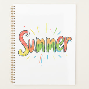 Colorful Summer Text Planner
