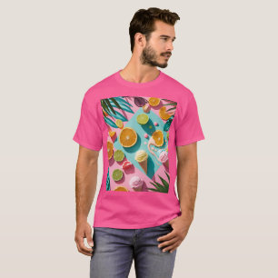 Colorful Summer Vibes Tropical Design – Bright Cit T-Shirt