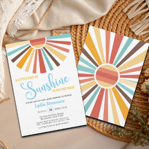 Colorful Sunshine Boho Baby Shower Invitation