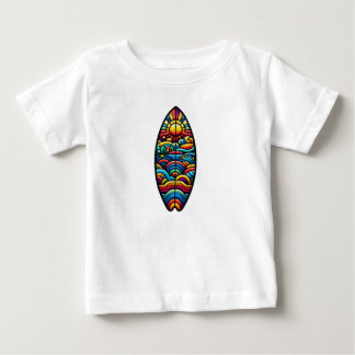 colorful surfboard baby T-Shirt