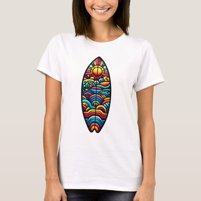 colorful surfboard T-Shirt (Front)