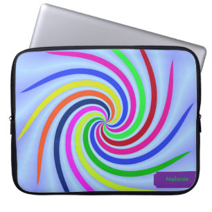 Colorful Swirls Laptop Sleeve