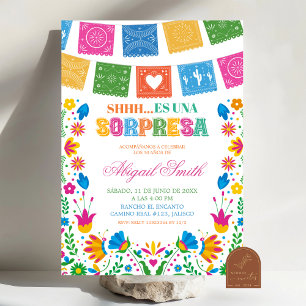 Colorful Talavera Mexican Fiesta SORPRESA Birthday Invitation