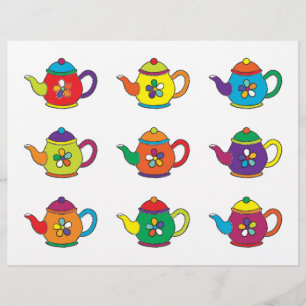 COLORFUL TEAPOTS FLYER