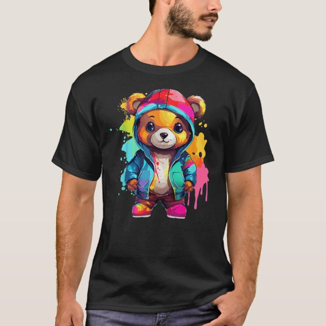 Colorful Teddy Bear (2) T-Shirt (Front)