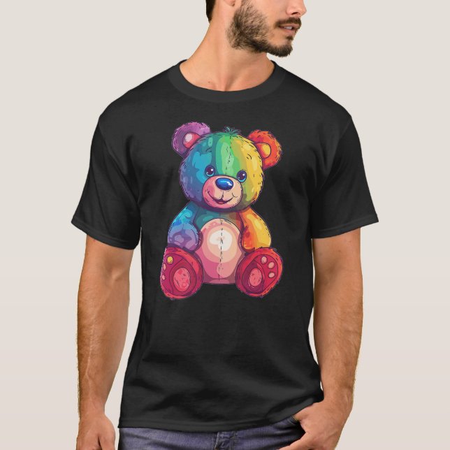 Colorful Teddy Bear (3) T-Shirt (Front)