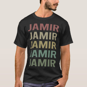 Colorful Text Art - Jamir Name T-Shirt