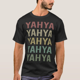 Colorful Text Art - Yahya Name T-Shirt