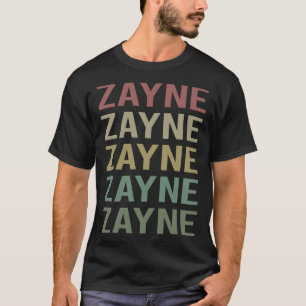 Colorful Text Art - Zayne Name T-Shirt