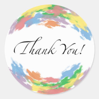 Colorful Thank You Sticker