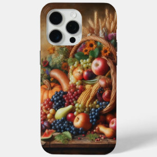 Colorful/Thanksgiving/Cornucopia/Fall iPhone 15 Pro Max Case