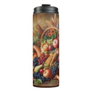 Colorful/Thanksgiving/Cornucopia/Fall Thermal Tumbler