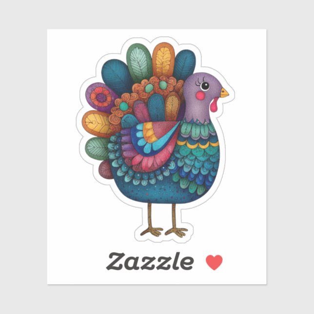 Colorful Thanksgiving Turkey (Sheet)